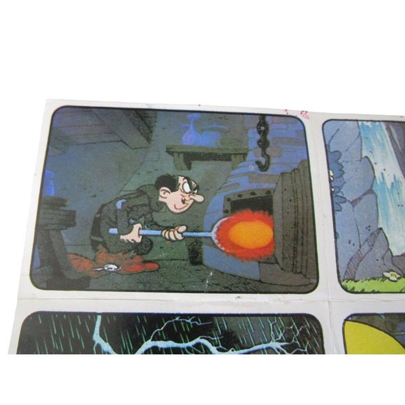 Peyo Smurf Stickers 1982 Italy by Edizioni Panini Six See Damage Note GUC - Picture 2 of 16